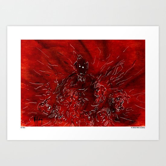 En Bas Art Print