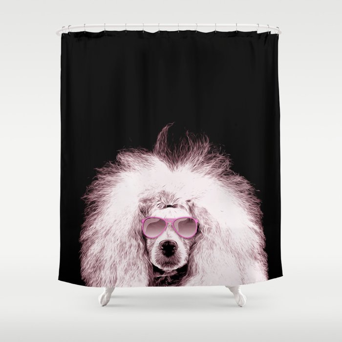 Poodle Dog Digital Art Shower Curtain By K9printart Society6 Poodle Dog Digital Art Shower Curtain