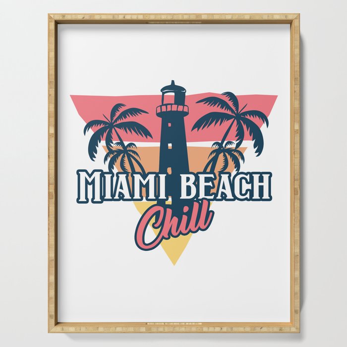 Miami beach chill Serving Tray