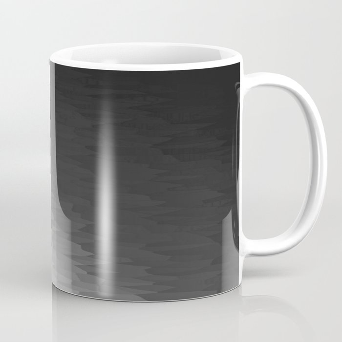 Dark Gray Texture Ombre Coffee Mug