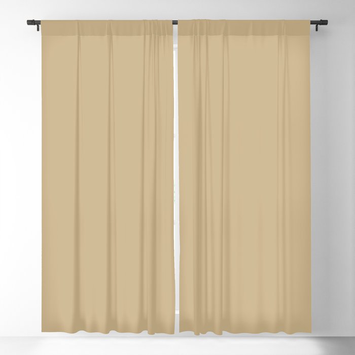 Mossy Mid-tone Yellow Solid Color - Popular Shade 2022 PPG Somber PPG1093-4 Blackout Curtain
