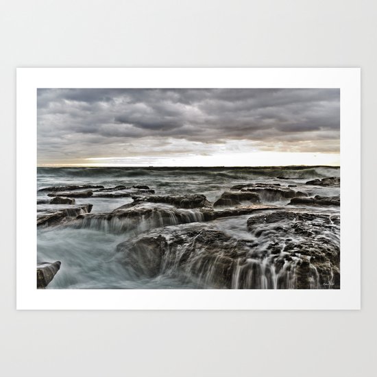 Stormy sea's Art Print
