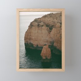 Cliffs in Portugal Framed Mini Art Print