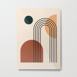 geometric abstract 59 Metal Print | Geometric Art, Wall Art, Geometric, Contemporary, Shape, Geometry, Minimal, Line, Abstraction, Mid Century 