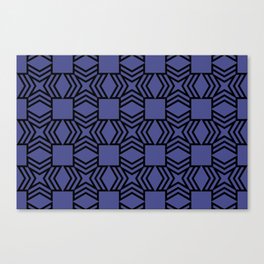 Black and Purple Star Square Shape Pattern Pairs DE 2022 Popular Color Beaded Blue DE5909 Canvas Print