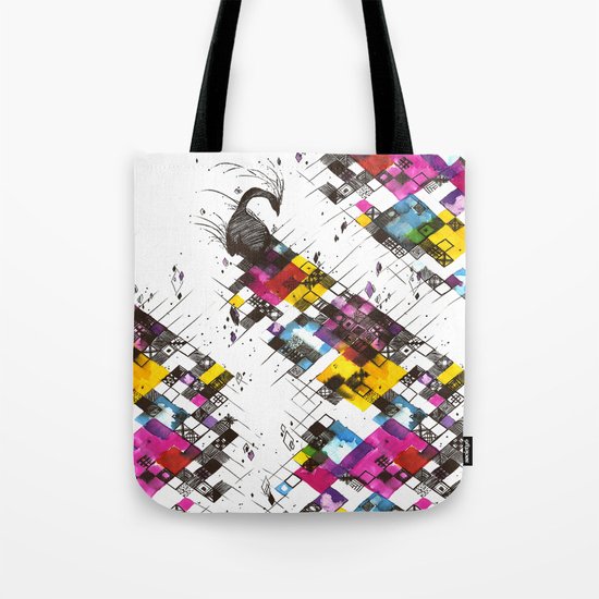Ink Kaleidoscope Tote Bag