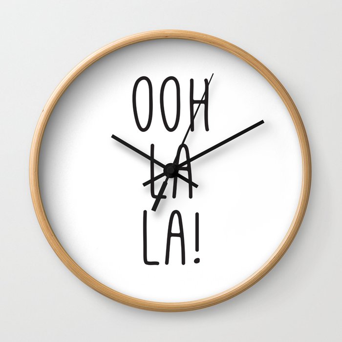 Oh La La Wall Clock