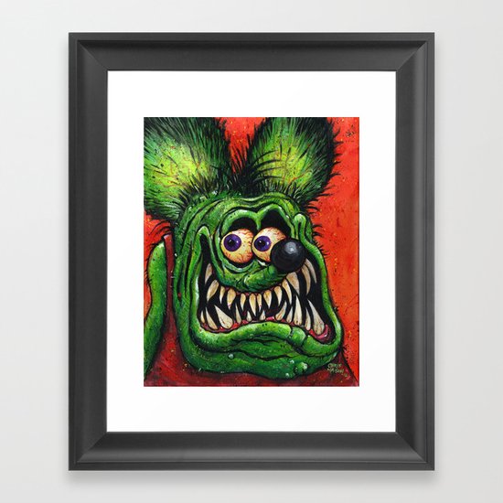 Rat Fink! Framed Art Print