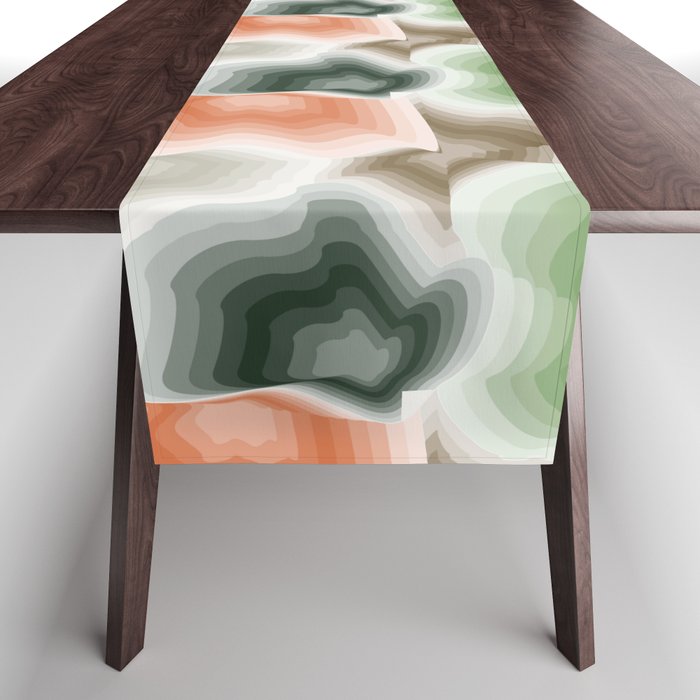  abstract style seamless pattern in gradient colors Table Runner