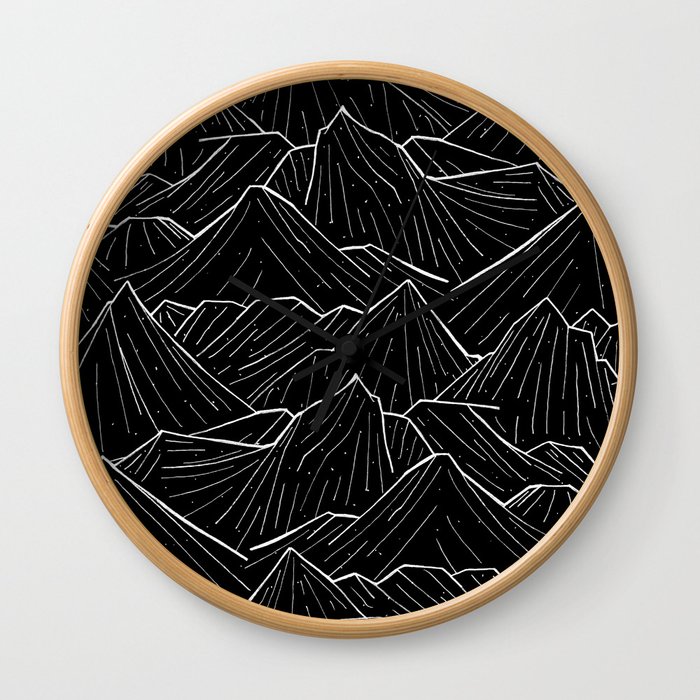 The Dark Mountains Wall Clock