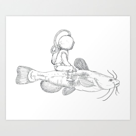 Aqua Art Print