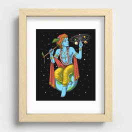 Hindu Lord Krishna Recessed Framed Print