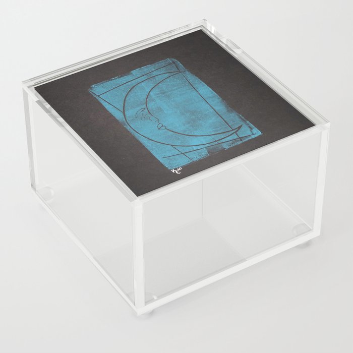 Luna en Turquesa Acrylic Box