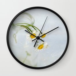 little daisies Wall Clock