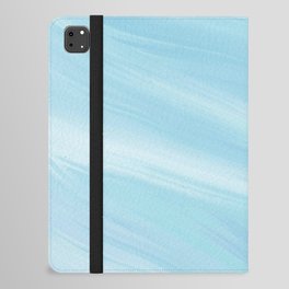 Light Blue Pastel Liquid Wave iPad Folio Case