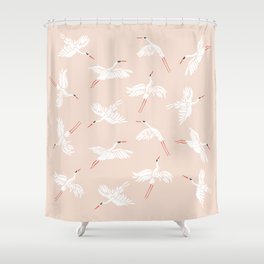 Crane Dance Shower Curtain