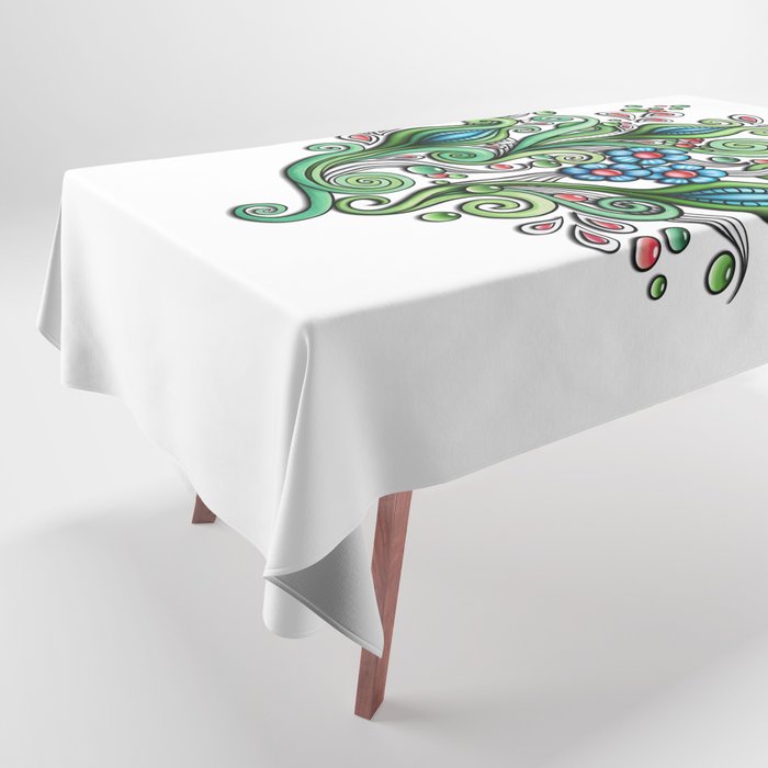 Brilliant Bubble Bloom Tablecloth