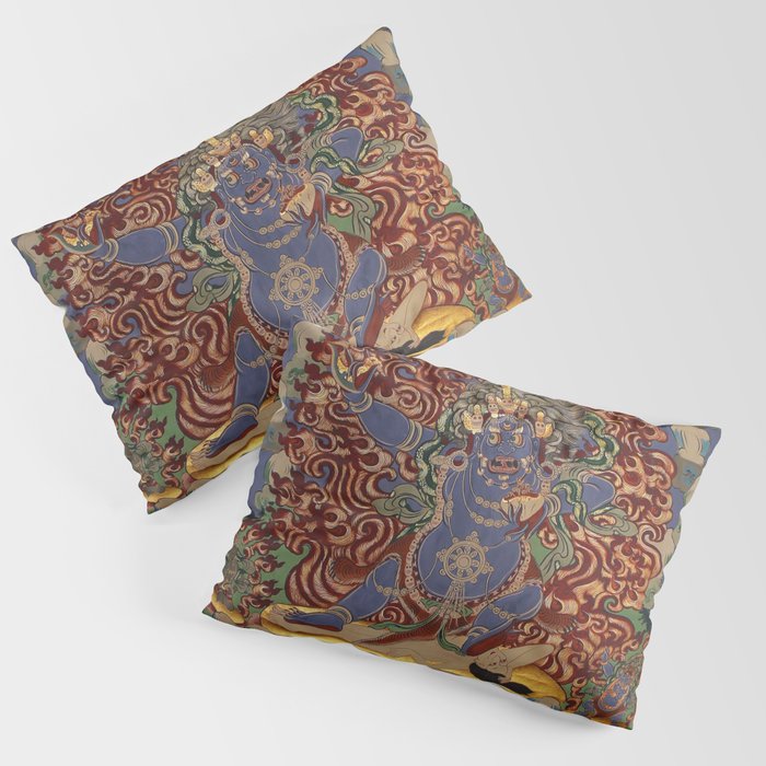 Mahakala Buddhist Thangka Pillow Sham