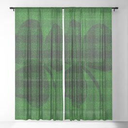 St. patrick day pattern Sheer Curtain