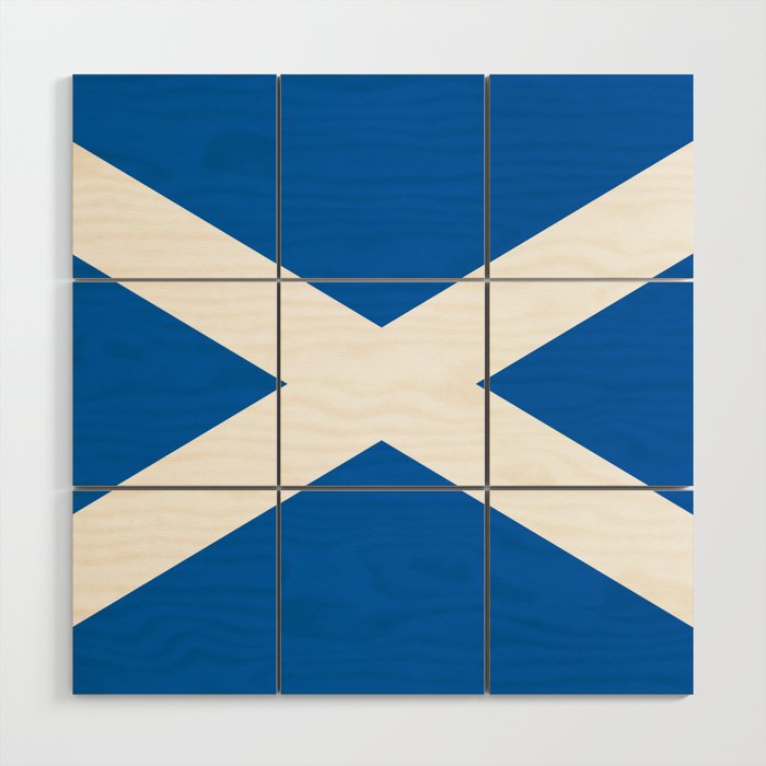Flag of Scotland - Scottish flag Wood Wall Art