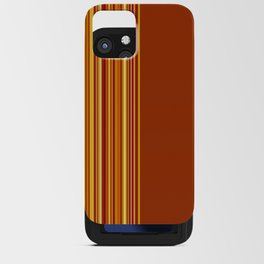 Burnt orange and warm stripes iPhone Card Case