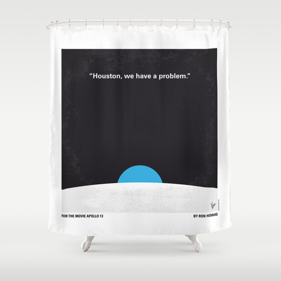 No151 My Apollo 13 minimal movie poster Shower Curtain