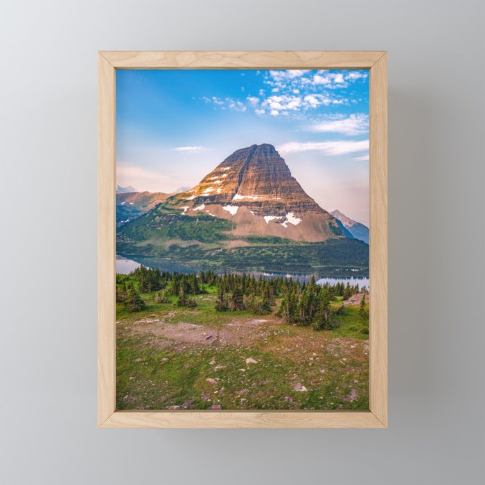 Glacier National Park Hidden Lake View Framed Mini Art Print