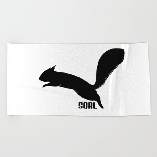 SQRL ™ // squirrel Beach Towel