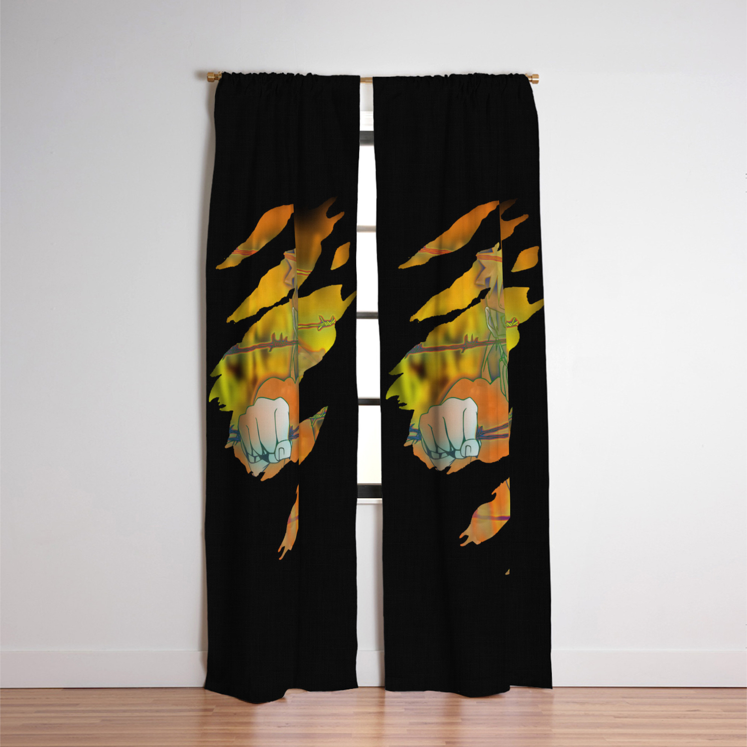 Anime Hero Blackout Curtain By Kawaiiwakaii13 Society6