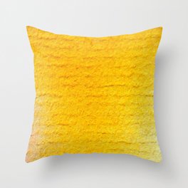 Yellow Watercolor Throw Pillow