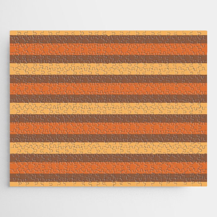 Thanksgiving Stripes Pattern 09 Jigsaw Puzzle
