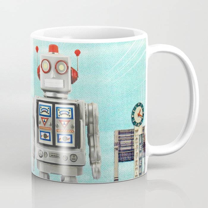 Robot in Town Coffee Mug