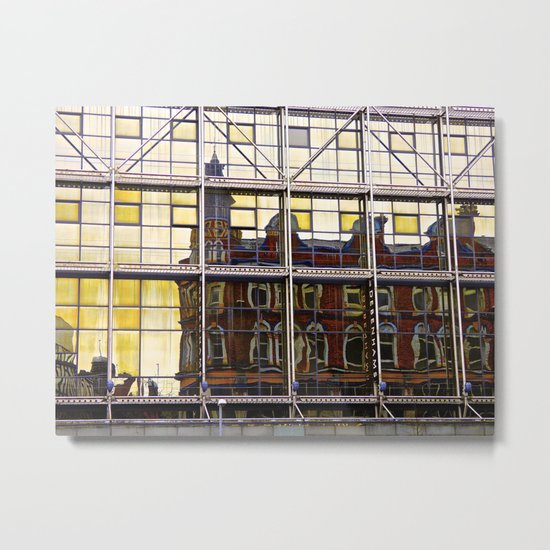 Reflections of Old Belfast Metal Print