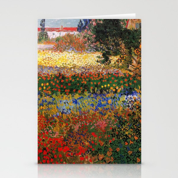 Garden in Bloom, Arles, Vincent van Gogh Stationery Cards