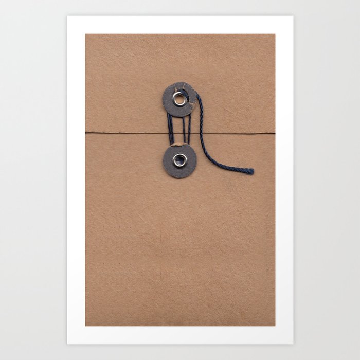 Camo Series - kraft envelope Art Print