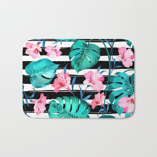 Floral Bath Mat
