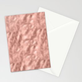 Rose Gold Metallic Shimmer Stationery Card