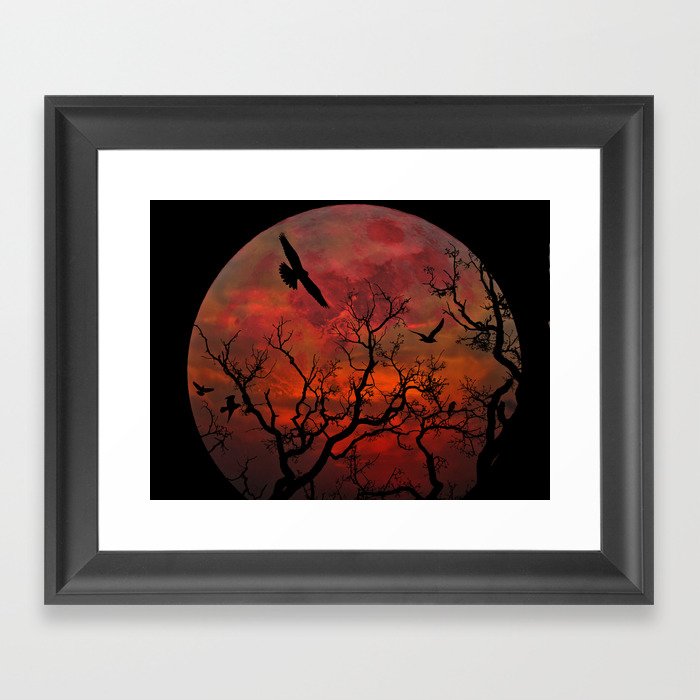 Red Sky at Night Framed Art Print