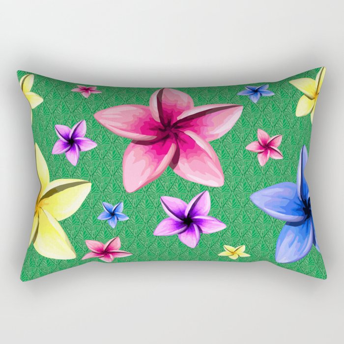 Flower Crazy Rectangular Pillow