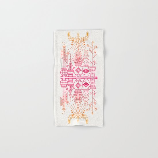 Santa Fe Garden – Pink/Orange Ombré Hand & Bath Towel
