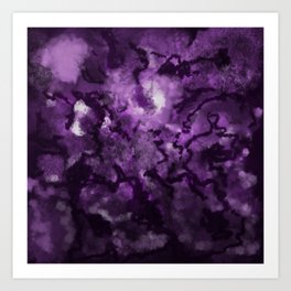 Purple Tie Dye Graphic Design Art Print