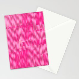 Lines | Vibrant Pink Stationery Card