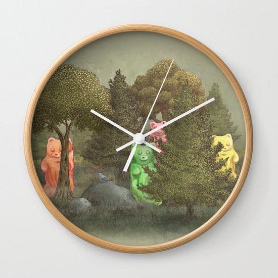 Wild Gummy Bears Wall Clock