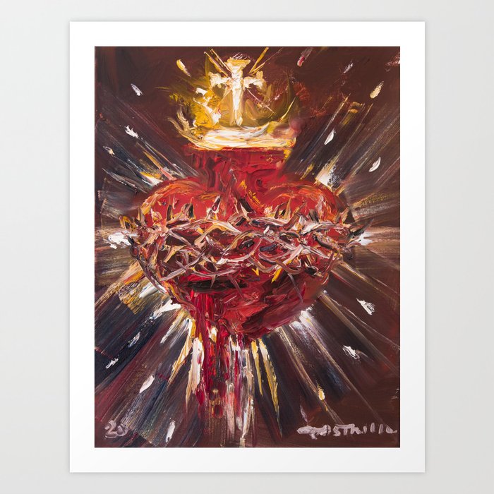 Sacratíssimo Amore (Cor Jesu Sacratissimum) Art Print