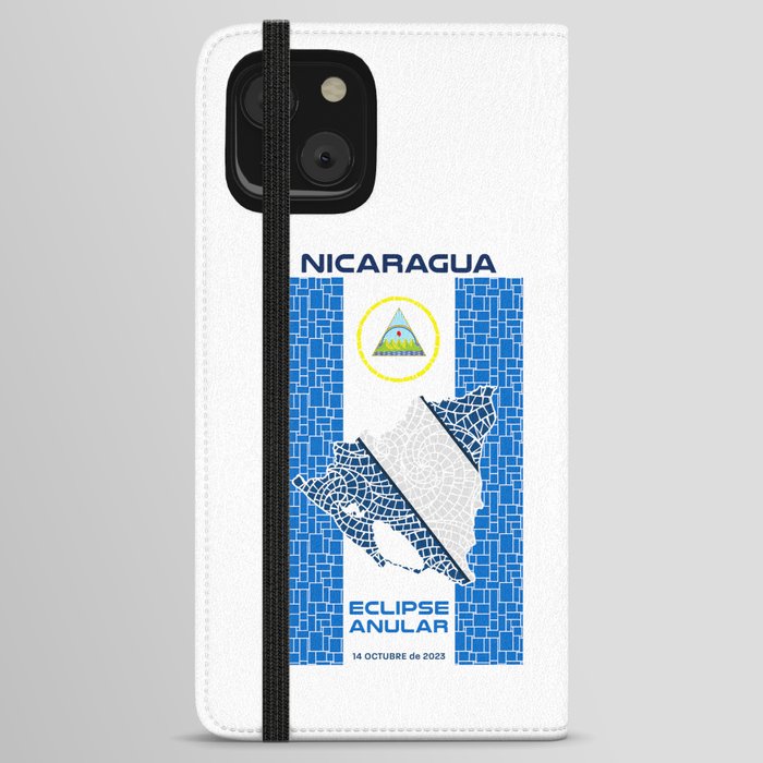 Nicaragua Annular Eclipse 2023 iPhone Wallet Case