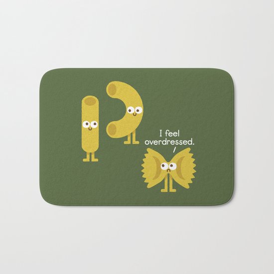 Pasta Party Bath Mat