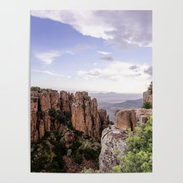 Rocks and a view - Valley of Desolation, Karoo, South Africa | Nature Travel Photography Poster
