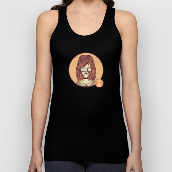 self-portrait (colored) Unisex Tank Top