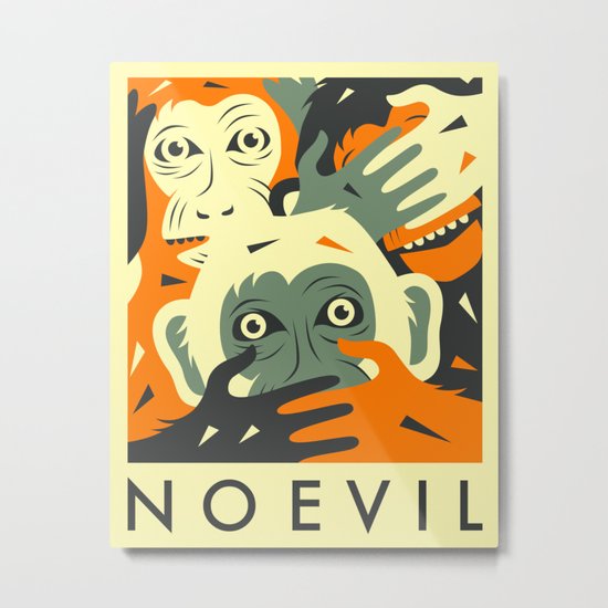 NO EVIL Metal Print