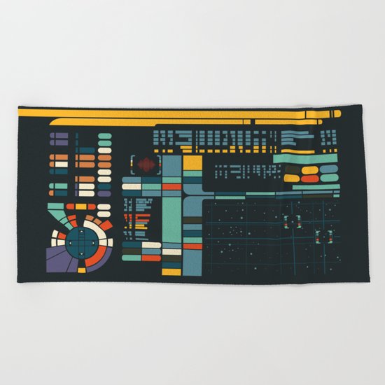Control Interface Beach Towel